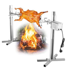 JYXYXSCP Barbecue Grill, Outdoor Large Barbecue Grill Automatic Grill Set, 5 Levels Height Adjustment, for Outdoor Camping Barbecue