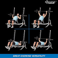 HOIST Fitness Olympic Weight Bench 7-Position Adjustable Full-Body Strength Training Bench Foldable