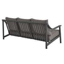 Modway Terrace Aluminum Outdoor Patio Sofa in Carbon Graphite