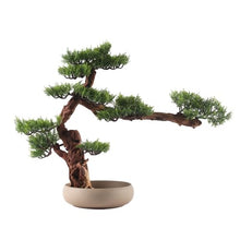 YXIANG56Q Fake Plants Artificial Bonsai Tree Large Indoor Faux Pine Plant with Pot for Hotel Lobbies Home Office Bonsai Tree