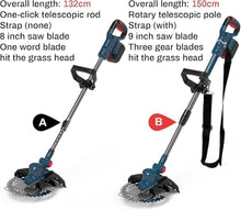 Brushless Cordless String Trimmer Kit, Electric Weed Eater Battery Powered, 21V Weed with 2 Li-Ion Battery, 2 in 1 Brush Cutter with 8" Blade, Edger Lawn Tool for Yard Garden Sidewalks