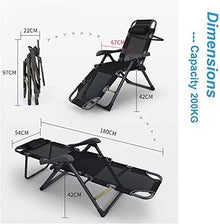 Extra Wide Reclining Garden Loungers and Recliners in Warehouse | Heavy Duty Metal Sun Loungers Recliners for Adults | Folding Portable Deck Chair