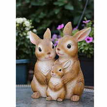 PZHANGZVH Decoration Sculpture Courtyard Garden Furnishings Animal Simulation Rabbit Office Bookcase Cartoon Resin Decorative Ornaments Home Decoration (Color : A Size : 24.5)