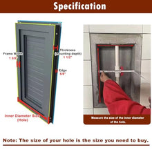 Innovz Outdoor Aluminum Access Panel Waterproof, Crawl Space Access Door for Outside House/Interior Floor, Plumbing Access Hatch HVAC Wall Hole Cover(Gray,WxH(28x28in))