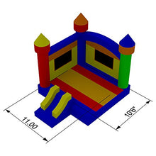 Inflatable HQ Commercial Grade Bounce House PVC Castle Multicolor