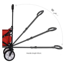 BIOMICE Collapsible Wagon Shopping Cart Portable Folding Trolley Cart Garden Heavy Duty Wagon with Wheels for Outdoor Garden Cart