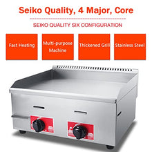 Stainless Steel Gas Burner Tabletop Gas BBQ, Portable Table Ttop Grill, Large Non-Stick Steel Griddle, Teppanyaki Cooking Plate, Our Plancha is Ideal for Outdoor Catering, Easily Transported,720a