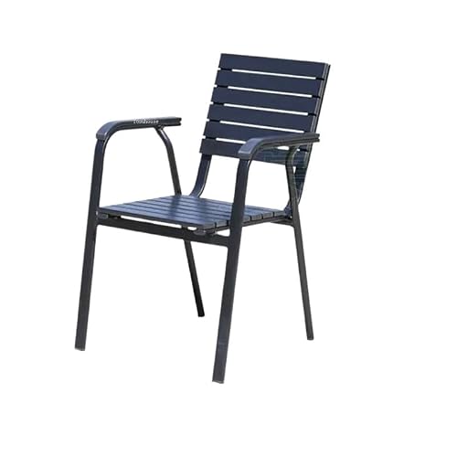 GLigeT Balcony Table and Chair Set Casual Patio Dining Table Outdoor Garden Furniture Sets Open-air Balcony Cafe Chair Set Outdoor Plastic-Wood Table and Chair Set Bistro Table Set (Color : Chair*1)