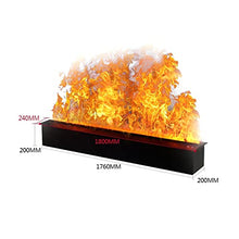 Bedroom Fireplace Fireplace Stainless Steel Recessed Electric Fireplace 3D Touchable Flame Touch Panel and Remote Control Operation Fireplace Heater