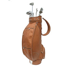 Piel Leather Deluxe 9in Golf Bag Brown