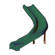 Swing-N-Slide WS 8338 Side Winder Curved Plastic Slide with Safety Handles Green