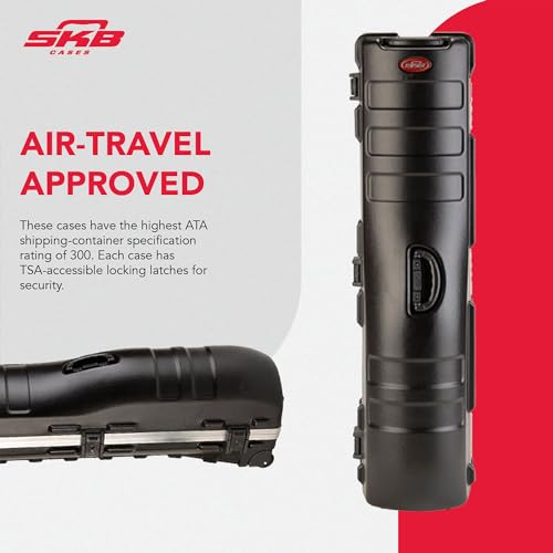 SKB Deluxe Standard ATA Hard Golf-Bag Travel Cases Pack of 2 Black