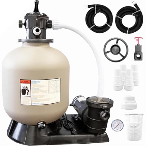 16 in Above Ground Pool Sand Filter System w/Dual Speed Pump for Swimline