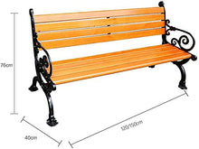 GVBNOTT Outdoor Garden Bench,Outdoor Bench Patio Bench, Front Porch Furniture, Park Outdoor Benches, Square Chairs Patio Seating Area Benches, Garden Seat Garden Wooden Row Ch，1.5m