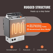 Electric Sauna Heater Stove, 3KW Spa Sauna Room Steam Generator, Internal Controller Overheating Protection, Temperature Control and Time Control, Relieve Fatigue