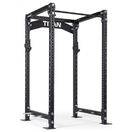 Titan Fitness 90" Black Bolt-Down Power Rack 2000 LB Capacity