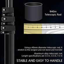 EAGLEG Electric Water Fed Pole Kit, Outdoor Window Glass Solar Panel Cleaning Brush, Extendable Pole Water Fed Pool Cleaning Brush and Other Cleaning Activities,Lithium-freebattery-5.5M