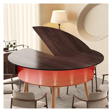 MZZKFC 0.7 in Thick Solid Wood Replace Desktop, Conference Centers Circular Table Board Waterproof, 120 130 140 150 160 170 180 190 200 CM Round Folding Table(3.9 ft/1.2m)