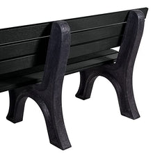 Aurora Traditional 6 ft Park Bench, Black