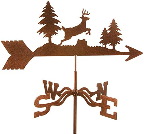 Weathervanes for Roofs Cast Iron Metal Weather Vane Vintage Hollow Wind Direction Indicator for Outdoor Garden Farm Gazebo Paddock Decoration Wind Vane (Style 5) (Style 1)