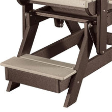 American Furniture Classics OS Home and Office Model 516WWTB-K Double Balcony Height Glider with Center Table in Weatherwood and Tudor Brown