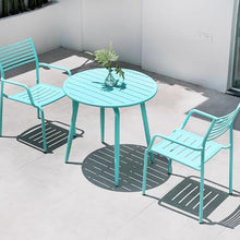 Outdoor Tables and Chairs, White, Internet Famous, All Aluminum, Outdoor Leisure, Milk Tea Shop, Coffee Shop, Courtyard, Terrace, Three to Five Piece Set of Tables and Chairs d1