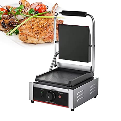 Electric Countertop Griddle Grill Stainless Steel Flat Griddle Hotplate Bbq Kitchen Grill Adjustable Temp Control Restaurant Grill for Camping Outdoor Tailgating Kitchen Home Barbecue,811b