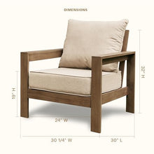 Honeycomb Outdoor Edisto Modular Patio Chair with Deep Seat Cushion