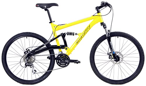 Gravity FSX 1.0 Dual Full Suspension Mountain Bike Yellow