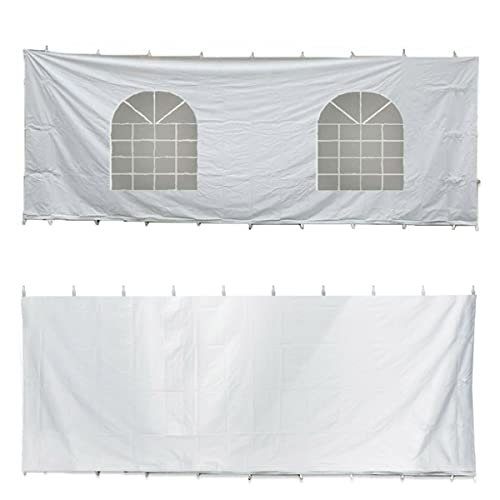 TentandTable 40' Premium Blockout Sidewall Kit for Hexagon High Peak Frame Canopy Tent White