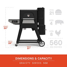 Masterbuilt Gravity Series 560 Digital Charcoal Grill and Smoker Black
