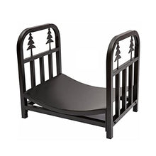 DJVHSRI Firewood Rack Metal Firewood Organizer Firewood Rack Heavy Duty Firewood Rack Indoor Outdoor Log Rack Wood Holder Stacked Black Log Rack,