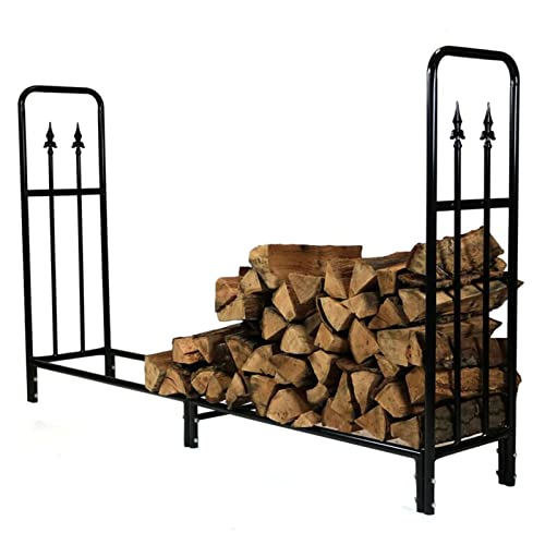 DOIBG Heavy Duty Large Outdoor Firewood Rack for Patio Deck Camping Fireplace Log Stacker for Fireside