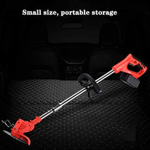 String Trimmer Electric Lawn Mower Small Household Lawn Mower The Best Assistant for Gardens and Farms with Plastic Blade Lithium Battery Charger (42TV/12000ma Battery*2)