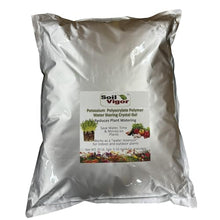 Soil Vigor® Vacation Plant Watering Crystals – Super Absorbent Potassium Polyacrylate for Sustained Hydration Up to 3 Weeks – Large Crystal Gel Soil Amendment for Travel & Busy Schedules (20 pounds)