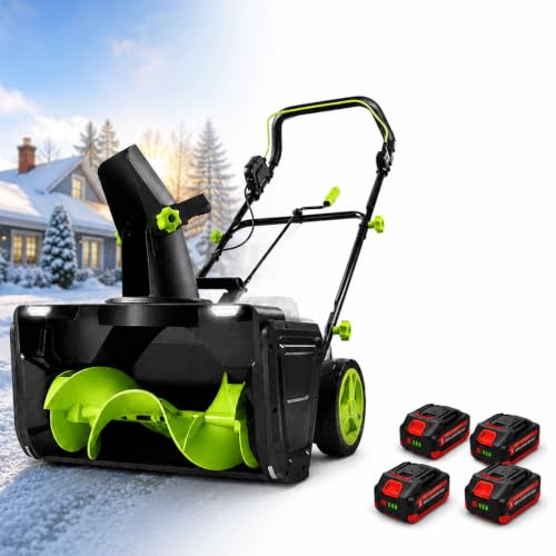 Electric Snow Blower, Snow Blower Cordless, Hand Push Snow Sweeper