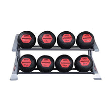 Body-Solid Pro Clubline 2-Tier Medicine Ball Rack Grey/Black