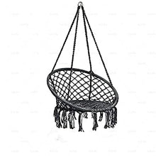 MaGiLL Outdoor Hammock Chair Style Hanging Chairs Hammock Indoor Balcony Garden Furniture Home Swing Hanging (Color : Argento, Size : 80 * 80cm) (Argento 80 * 80cm)