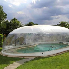 Xscxliny Full Set of Outdoor Transparent Rectangular Inflatable Cover, Inflatable Pool Dome Tent for Cover, Transparent Waterproof PVC Pool Dome Cover,7 * 4 * 3m
