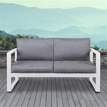 Home Square 3-Piece Patio Set with 2 Chairs & Loveseat White
