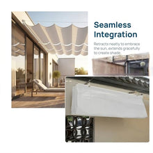 FENGZEQUAN U-Shaped Sunshade Net Replacement Pergola Awning Outdoor Canopy pergola roof Hang Down u Shape Wave Awning,for Outdoor Patio Porch Garage Deck Backyard Awning(W1.6*L11m/W5.24*L36.08ft)