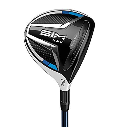 TaylorMade SIM MAX Fairway #3 15 Degree Loft Right Hand Regular Flex Titanium Black Blue