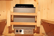 None 6-Foot Canadian Outdoor Pine Wood 4-Person Barrel Sauna Wet/Dry SPA with 9KW Electric Heater and Lava Rocks
