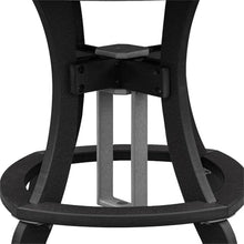 American Furniture Classics OS Home and Office Model 44R-C-LGB Counter Height Round Table in Light Gray with Black Base