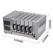 UWYTGF Electric Drawer Barbecue Meat Machine,3/5/7 Layer Multifunctional Commercial Drawer Barbecue Grill with Top Viewing Window & Oil Drain Pan,Stainless Steel Barbecue Meat Skewers Machine,5 Layer