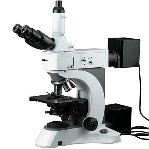 AmScope ME520TB Trinocular Metallurgical Microscope 50X-2000X Magnification