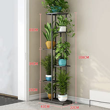 ZOCWJK Plant Stand Outdoor - Flower Stand Indoor, American Style Iron Art Flower Pot Stand, Floor-Standing Storage Rack, for Garden/Corner/Balcony/Living Room Display Shelf, 6,