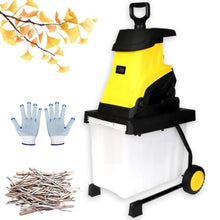 DUXMM Electric Wood Chipper Shredder with Reversible Blade Technology 50m-PowerCord