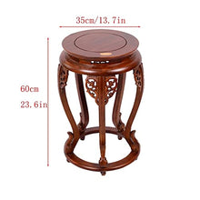 Bonsai Pedestal Vase Pedestal Stands Plant Bonsai Wooden Vase Base Display Stand Flower Shelf Elm Flower Shelf Living Antique Shelf Home Indoor Wooden Vase Base Planter Stand Plant Holder ( Color : Me