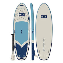 ISLE Surf and SUP Megalodon Inflatable Stand Up Paddle Board Aqua/Navy